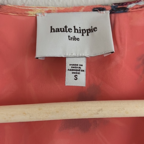 Haute Hippie Tribe Coral Wrap Maxi Dress - Picture 6 of 7